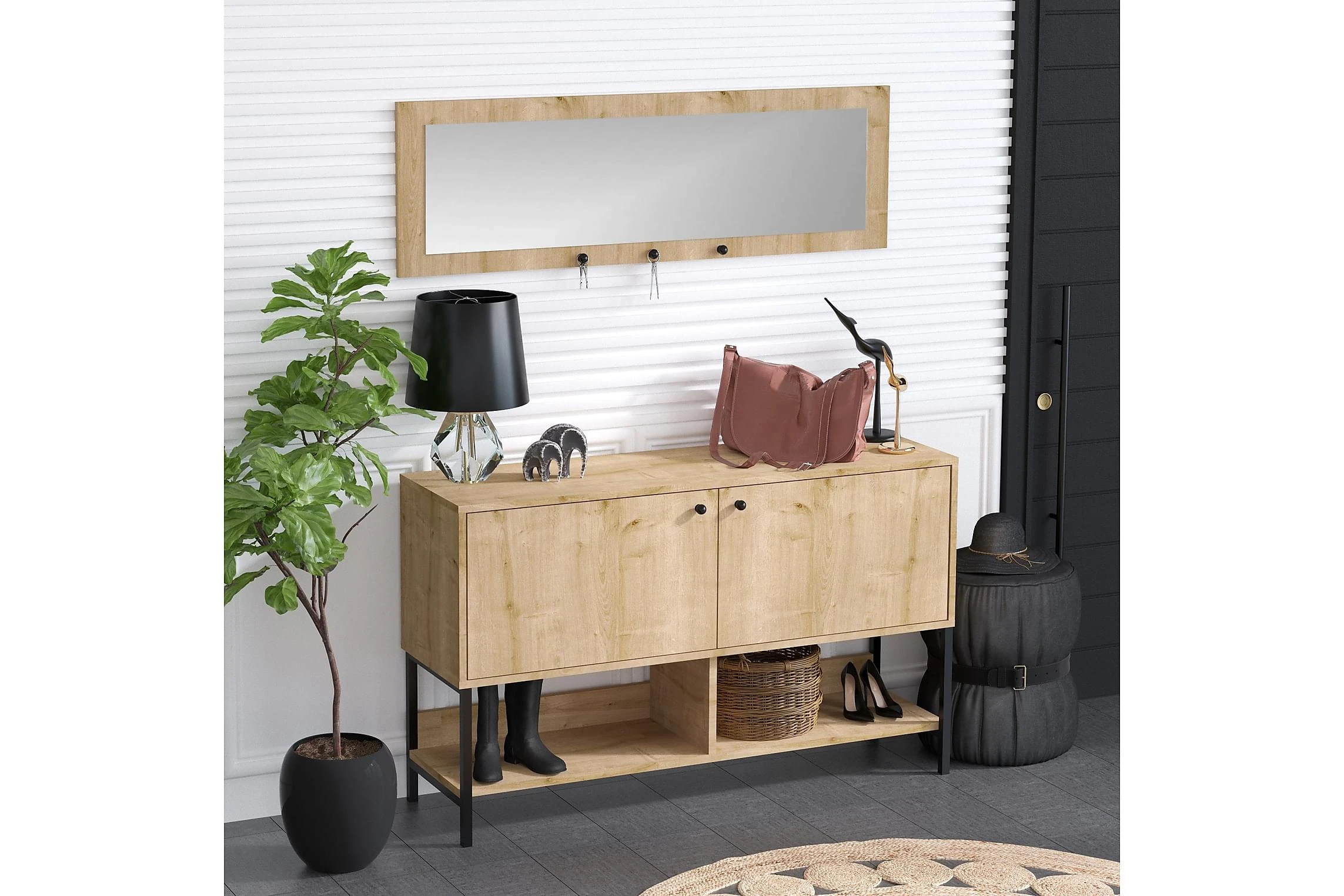 Skoskåp Jonnm 35x120 Cm 1 Skoskåp Jonnm 35x120 Cm