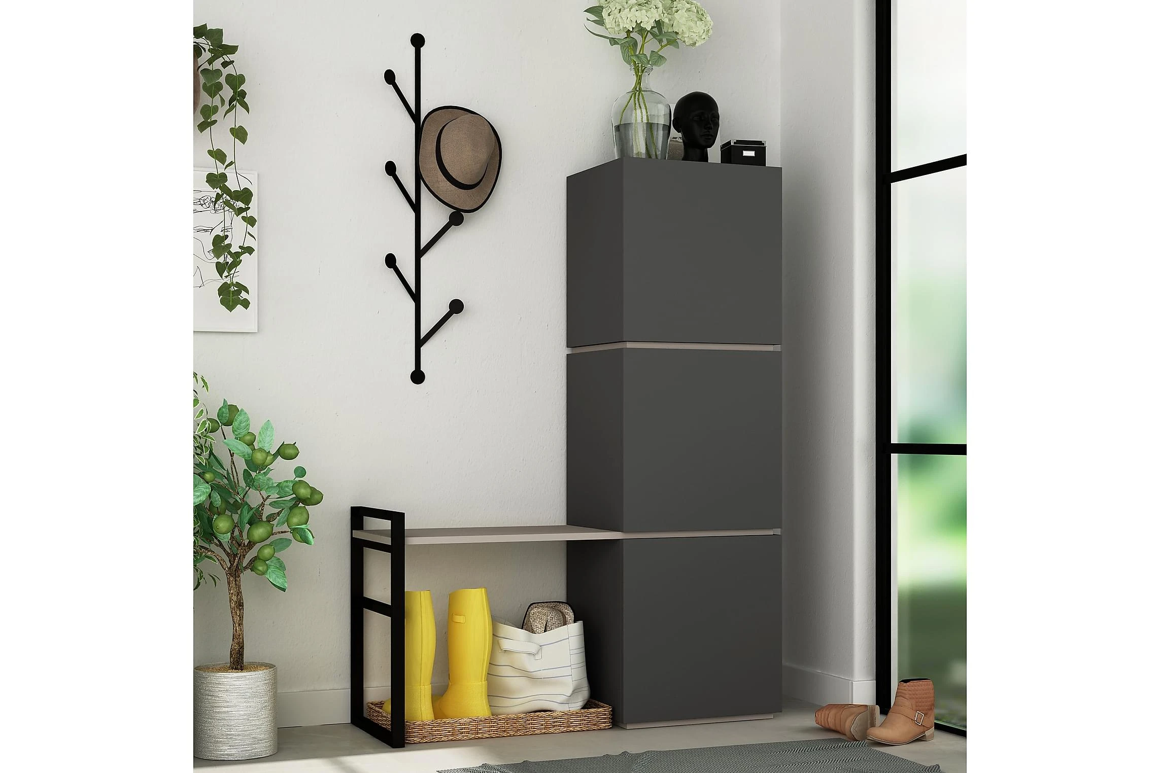 Skoskåp Lindome 109 Cm 1 Skoskåp Lindome 109 Cm