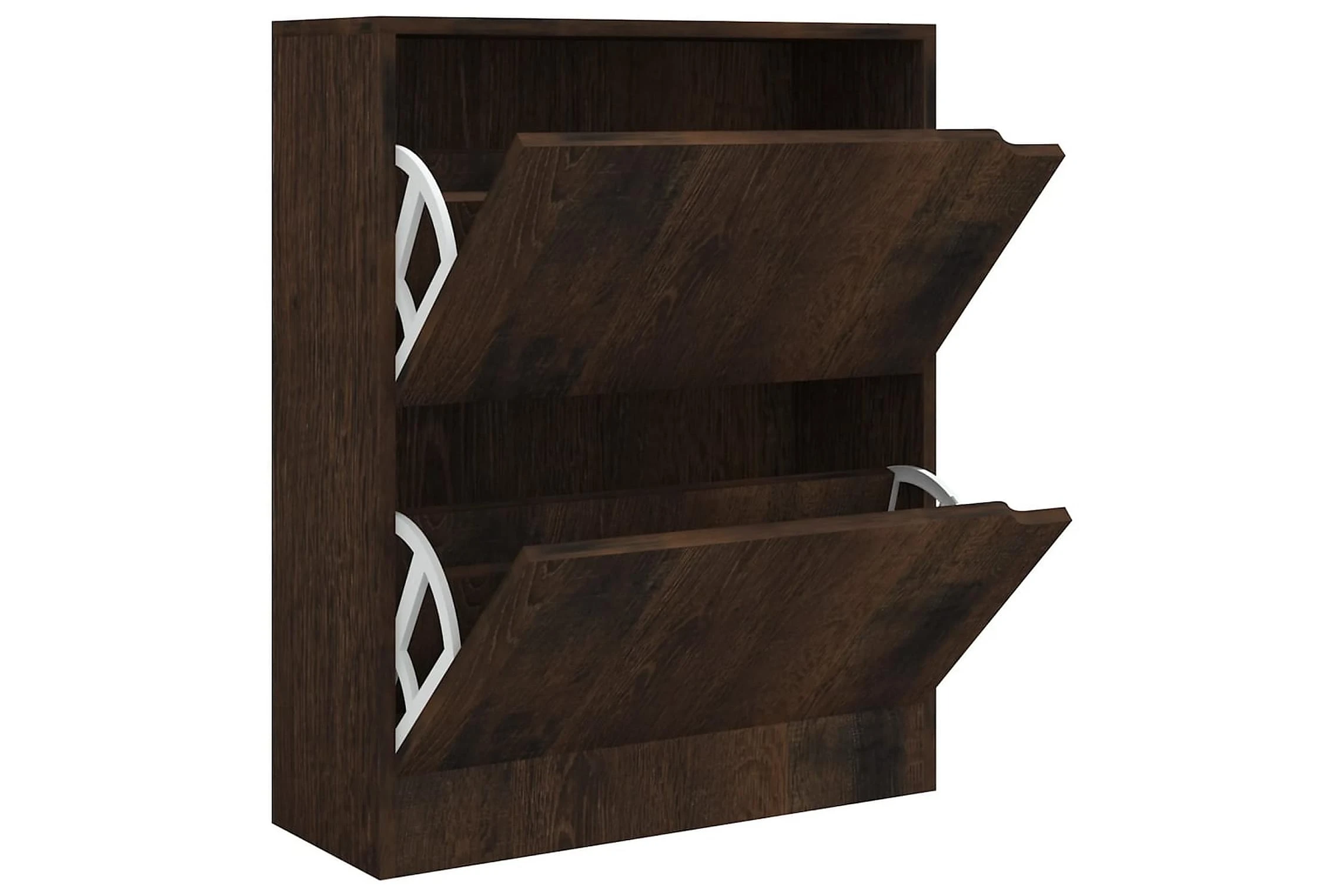 Be Basic Skoskåp Med 2 Dörrar Grå Sonoma-ek 59x24x74 Cm Spånskiva 4 Be Basic Skoskåp Med 2 Dörrar Grå Sonoma-ek 59x24x74 Cm Spånskiva - Bild 4