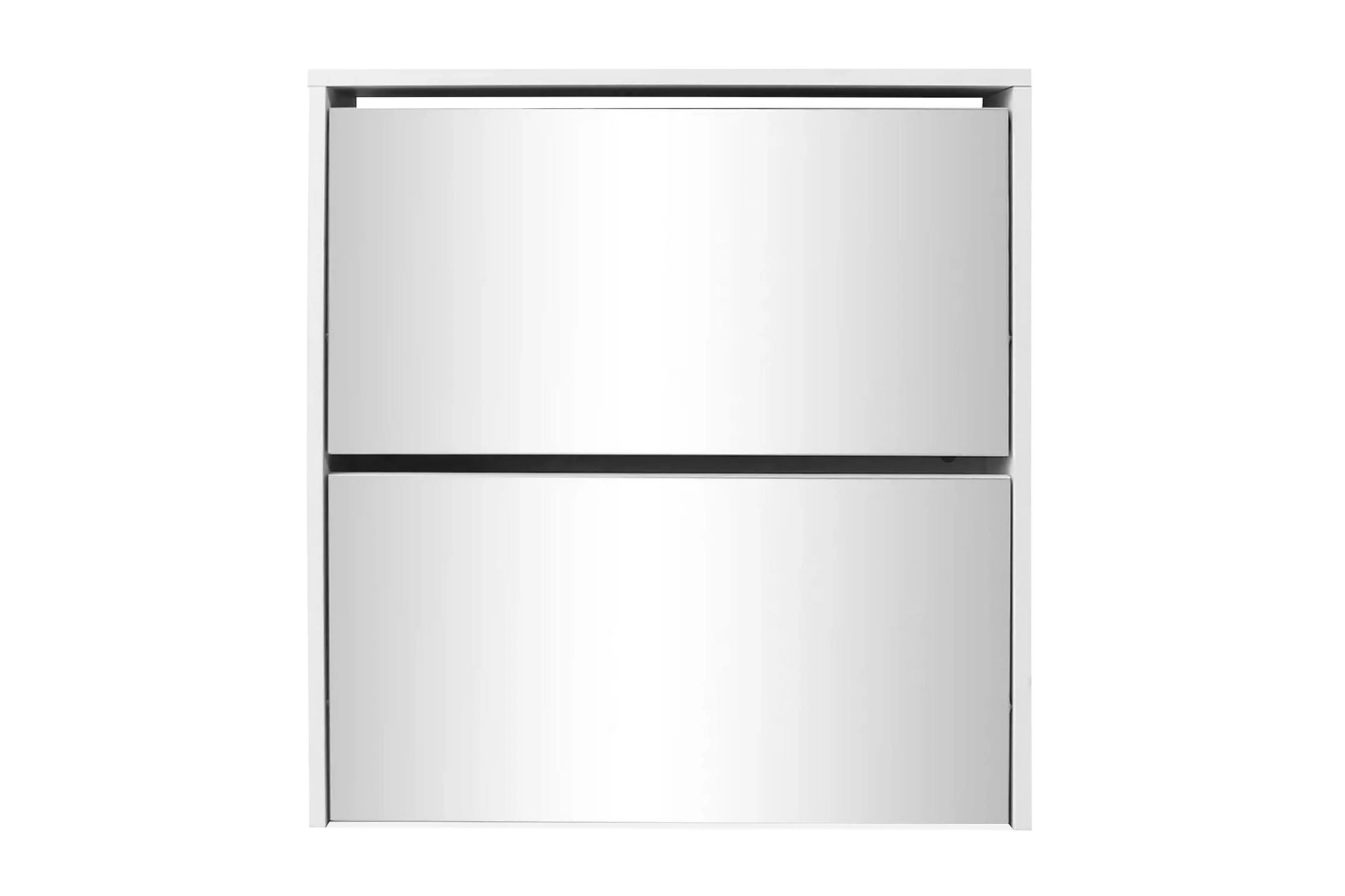 Be Basic Skoskåp Med 2 Lådor Och Spegel Vit 63x17x67 Cm 3 Be Basic Skoskåp Med 2 Lådor Och Spegel Vit 63x17x67 Cm - Bild 3