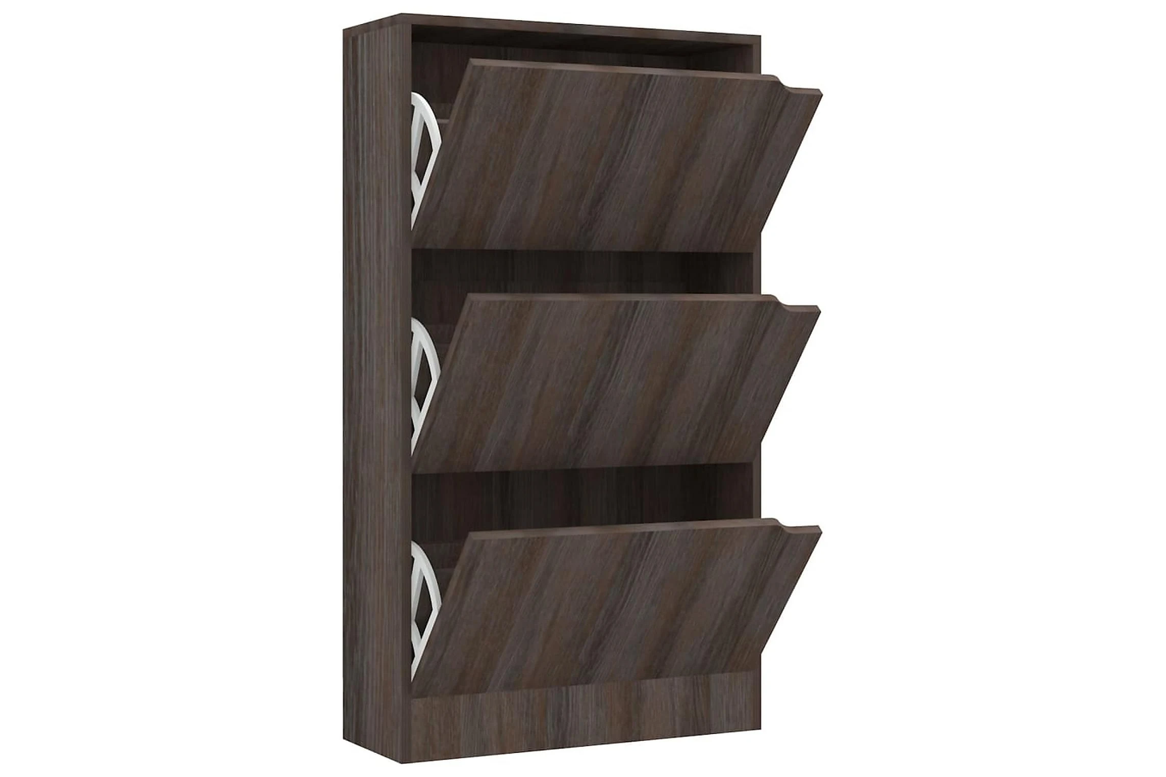 Be Basic Skoskåp Med 3 Dörrar Grå Sonoma-ek 59x24x105 Cm Spånskiva 4 Be Basic Skoskåp Med 3 Dörrar Grå Sonoma-ek 59x24x105 Cm Spånskiva - Bild 4