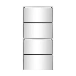 Be Basic Skoskåp Med 4 Lådor Och Spegel Ek 63x17x134 Cm -Chilli shop skoskap med 4 lador och spegel vit 63x17x134 cm vit 3504520