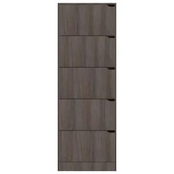 Be Basic Skoskåp Med 5 Dörrar Grå Sonoma-ek 59x24x167 Cm Spånskiva -Chilli shop skoskap med 5 dorrar gra sonoma ek 59x24x167 cm spanskiva gra ek 4112543