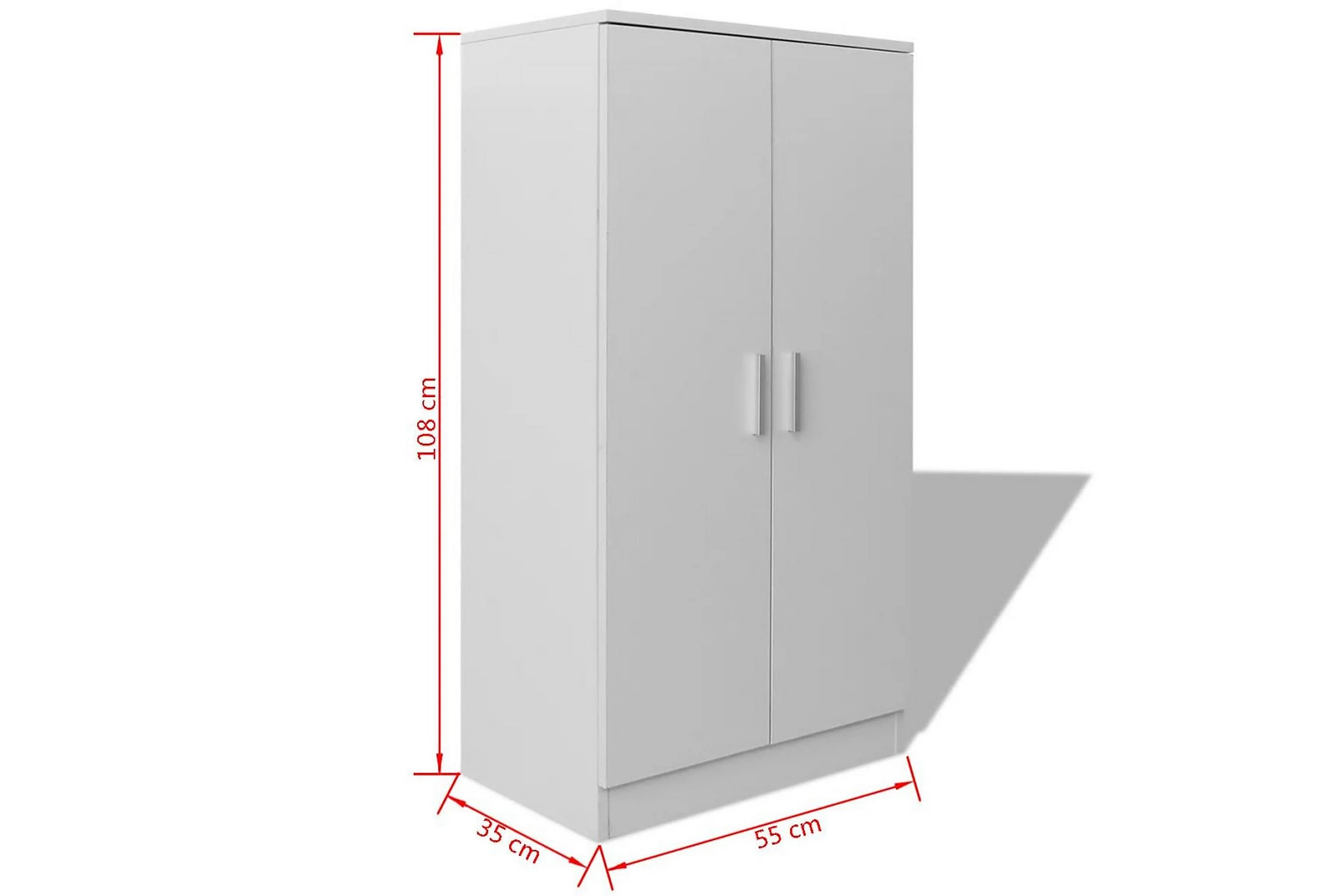 Be Basic Skoskåp Med 7 Hyllor Vit 7 Be Basic Skoskåp Med 7 Hyllor Vit - Bild 7