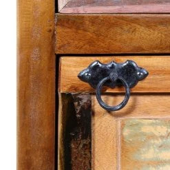 Be Basic Skoskåp Med Låda Och 4 Nivåer Massivt återvunnet Trä -Chilli shop skoskap med lada och 4 nivaer massivt atervunnet tra flerfargad 3504578