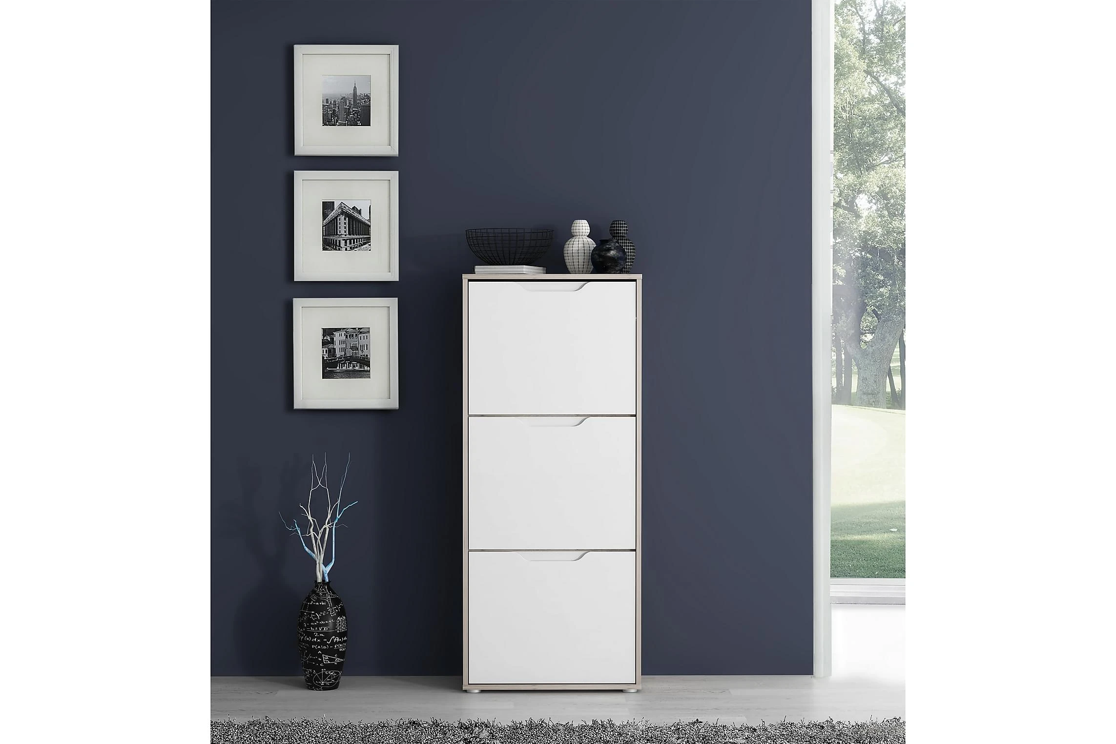 Skoskåp Mettlen 55x130 Cm 2 Skoskåp Mettlen 55x130 Cm - Bild 2