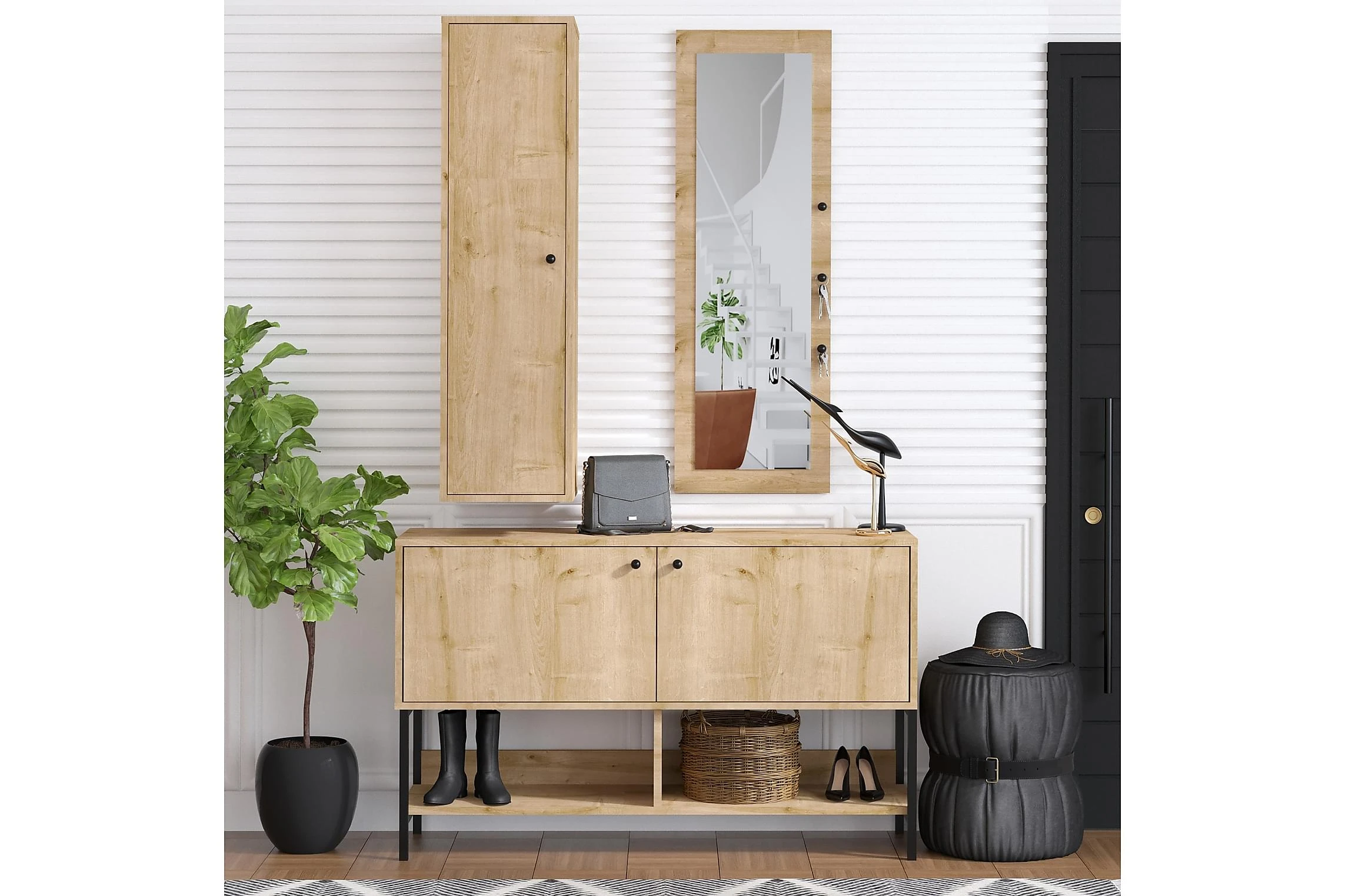 Skoskåp Oriamal 35x120 Cm 1 Skoskåp Oriamal 35x120 Cm