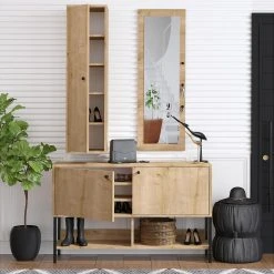 Skoskåp Oriamal 35x120 Cm 8 Skoskåp Oriamal 35x120 Cm -Chilli shop skoskap oriamal 35x120 cm natur 4027439