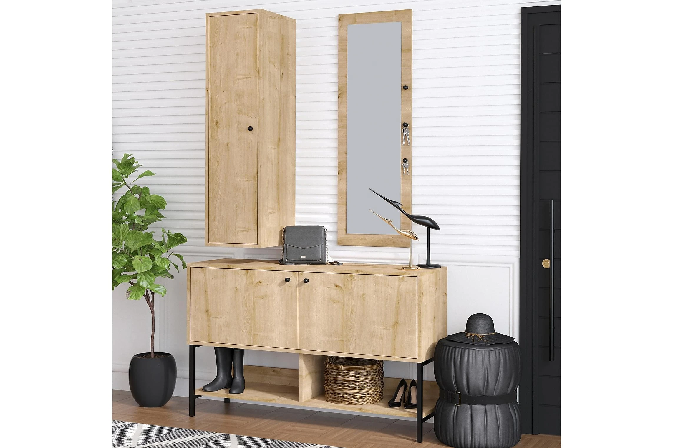 Skoskåp Oriamal 35x120 Cm 3 Skoskåp Oriamal 35x120 Cm - Bild 3