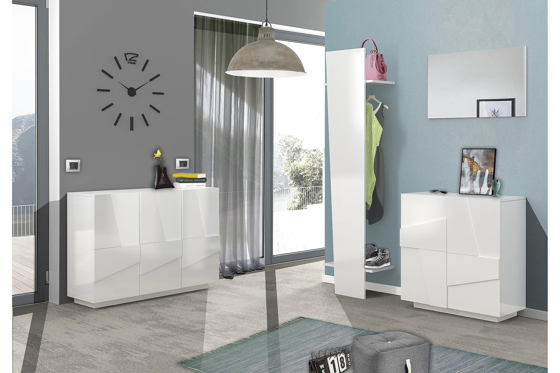 Skoskåp Pinsac 81x39 Cm 2 Dörrar 6 Skoskåp Pinsac 81x39 Cm 2 Dörrar - Bild 6