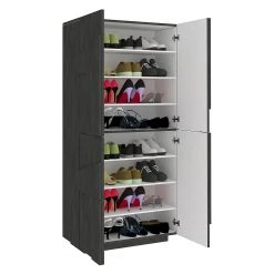 Skoskåp Pinsac 81x39 Cm 4 Dörrar 10 Skoskåp Pinsac 81x39 Cm 4 Dörrar -Chilli shop skoskap pinsac 81x39 cm 4 dorrar antracit 3874503