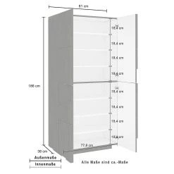 Skoskåp Pinsac 81x39 Cm 4 Dörrar 13 Skoskåp Pinsac 81x39 Cm 4 Dörrar -Chilli shop skoskap pinsac 81x39 cm 4 dorrar antracit 3874505