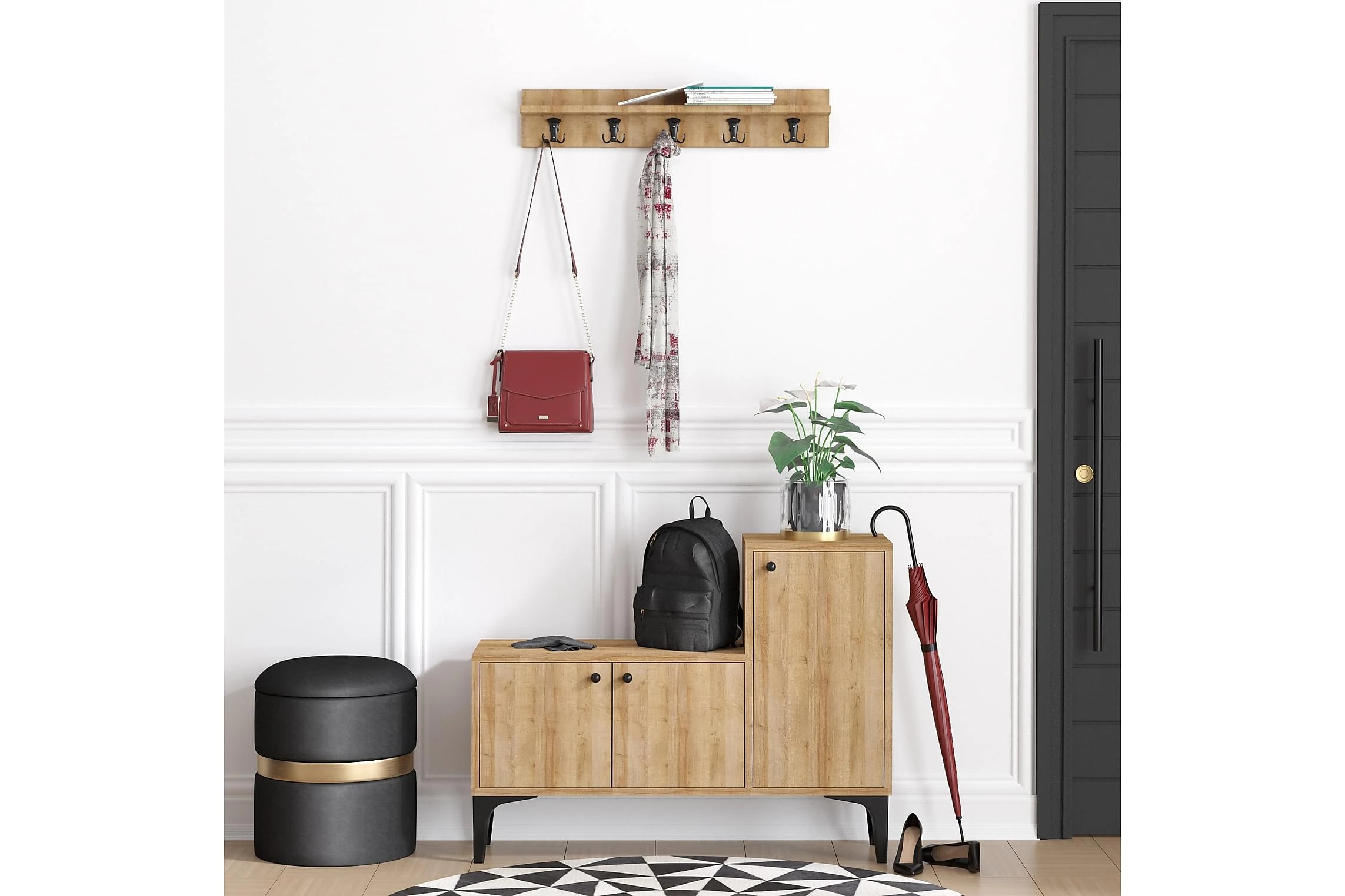 Skoskåp Simonara 100x35 Cm 1 Skoskåp Simonara 100x35 Cm