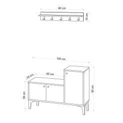 Skoskåp Simonara 100x35 Cm 7 Skoskåp Simonara 100x35 Cm -Chilli shop skoskap simonara 100x35 cm natur 3211912