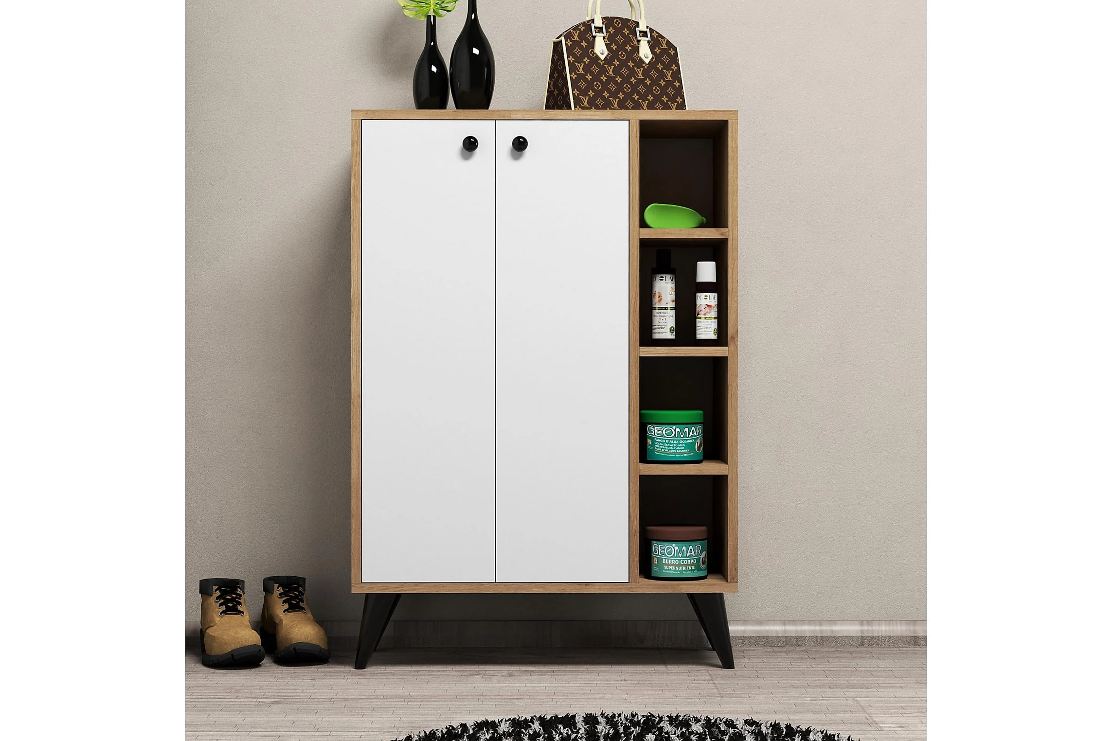 Skoskåp Stewar 35x72 Cm 2 Skoskåp Stewar 35x72 Cm - Bild 2