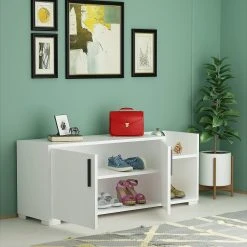 Skoskåp Violaceae 110x49,8 Cm -Chilli shop skoskap violaceae 110x498 cm vit 4896104