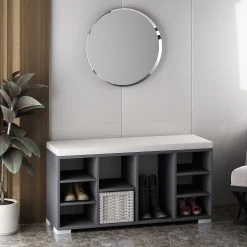 Skoskåp Violaceae 110x57,8 Cm -Chilli shop skoskap violaceae 110x578 cm antracit 4896280