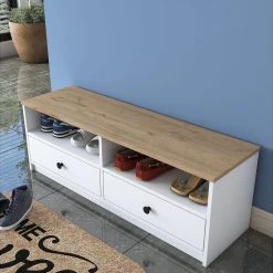 Skoskåp Violaceae 120x41,8 Cm -Chilli shop skoskap violaceae 120x418 cm vit 4896463