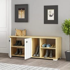 Skoskåp Violaceae 120x51,6 Cm -Chilli shop skoskap violaceae 120x516 cm vit 4896290