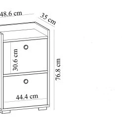 Skoskåp Violaceae 48,6x76,8 Cm -Chilli shop skoskap violaceae 486x768 cm antracit 4896396