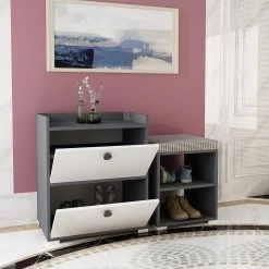 Skoskåp Violaceae 48,6x76,8 Cm -Chilli shop skoskap violaceae 486x768 cm antracit 4896435