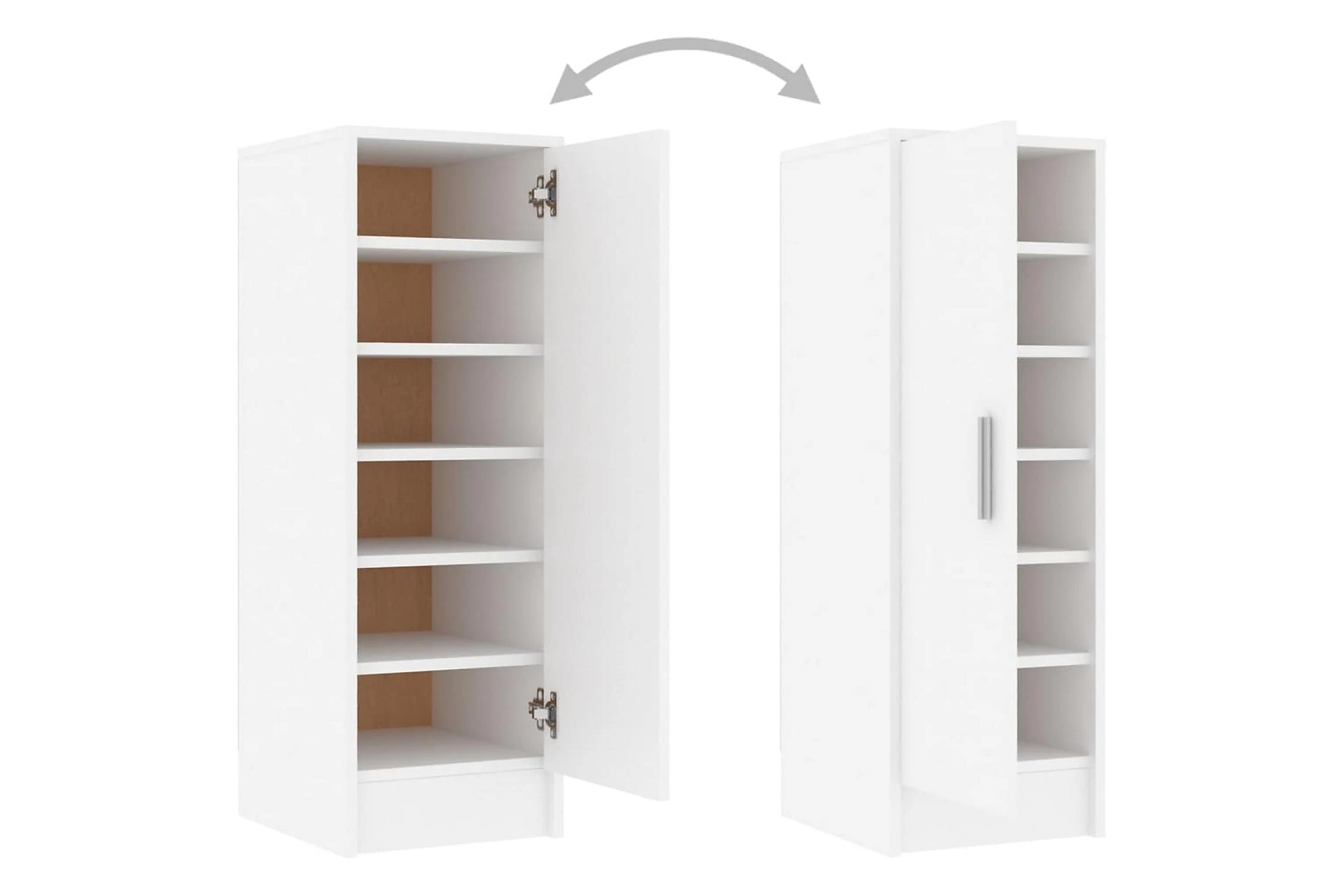 Be Basic Skoskåp Vit 32x35x92 Cm Spånskiva 6 Be Basic Skoskåp Vit 32x35x92 Cm Spånskiva - Bild 6