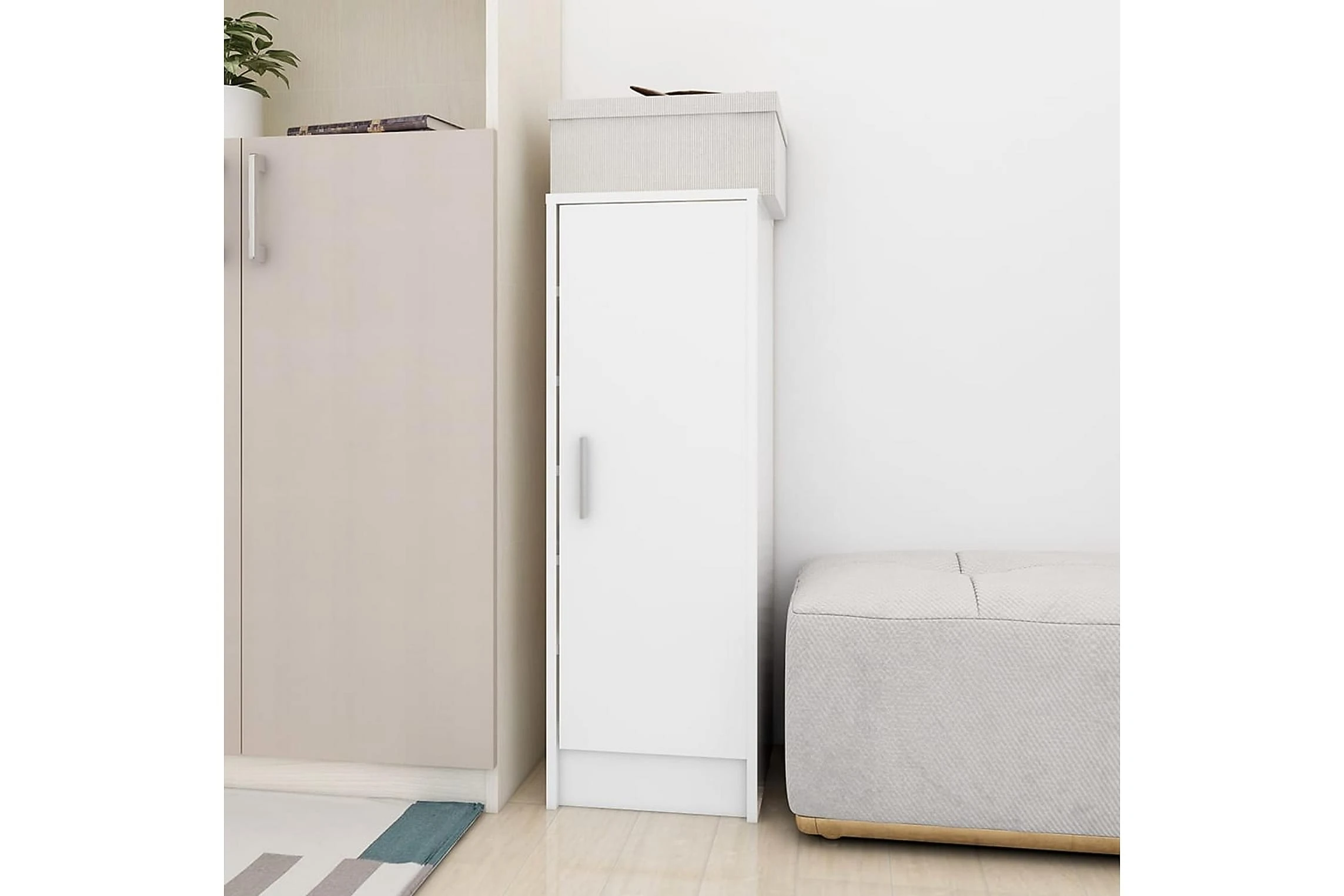 Be Basic Skoskåp Vit 32x35x92 Cm Spånskiva 8 Be Basic Skoskåp Vit 32x35x92 Cm Spånskiva - Bild 8