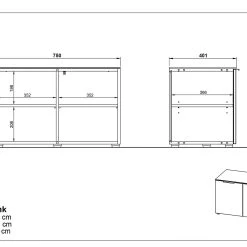 Skoskåp Vosendorf 40x75 Cm -Chilli shop skoskap vosendorf 40x75 cm brunvalnot 2869334