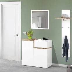 Skoskåp Zeinia 120x30 Cm 2 Dörrar -Chilli shop skoskap zeinia 120x30 cm 2 dorrar naturvit hogglans 3874557