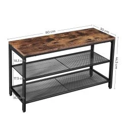 VASAGLE Skoställ Rustik Brun -Chilli shop skostall rustik brun vasagle 1848008