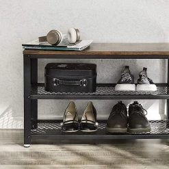 VASAGLE Skoställ Rustik Brun -Chilli shop skostall rustik brun vasagle 1848013