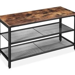 VASAGLE Skoställ Rustik Brun