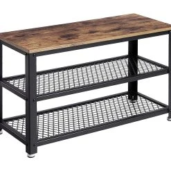 VASAGLE Skoställ Rustik Brun