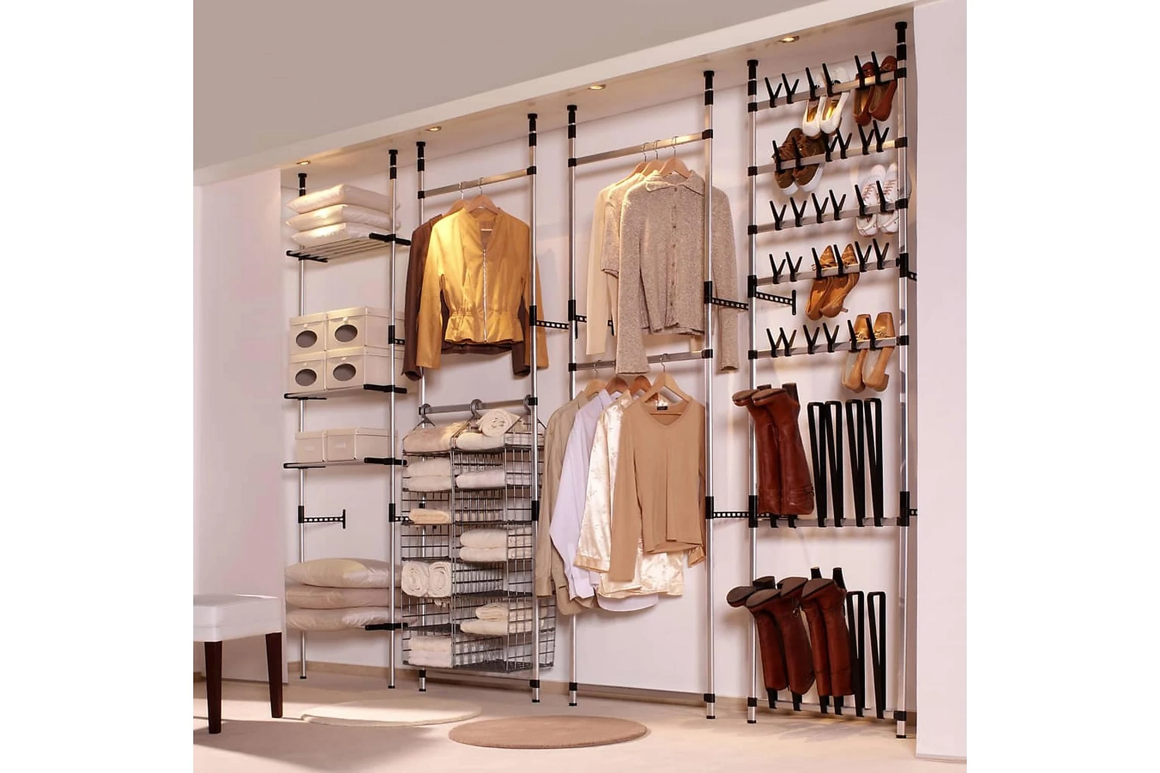 Be Basic Teleskopisk Skohylla Med Stänger Aluminium 7 Be Basic Teleskopisk Skohylla Med Stänger Aluminium - Bild 7