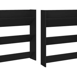 Be Basic Väggmonterat Skoställ 2 St Svart Högglans 80x18x90 Cm Spånsk -Chilli shop vaggmonterat skostall 2 st svart 80x18x90 cm spanskiva svart 3497238