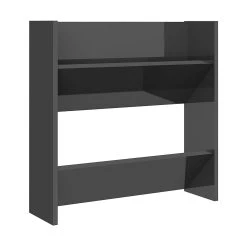 Be Basic Väggmonterat Skoställ Vit Högglans 60x18x60 Cm Spånskiva