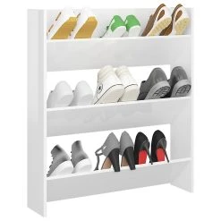 Be Basic Väggmonterat Skoställ Svart Högglans 80x18x90 Cm Spånskiva -Chilli shop vaggmonterat skostall vit hogglans 80x18x90 cm spanskiva vit hogglans 3497249
